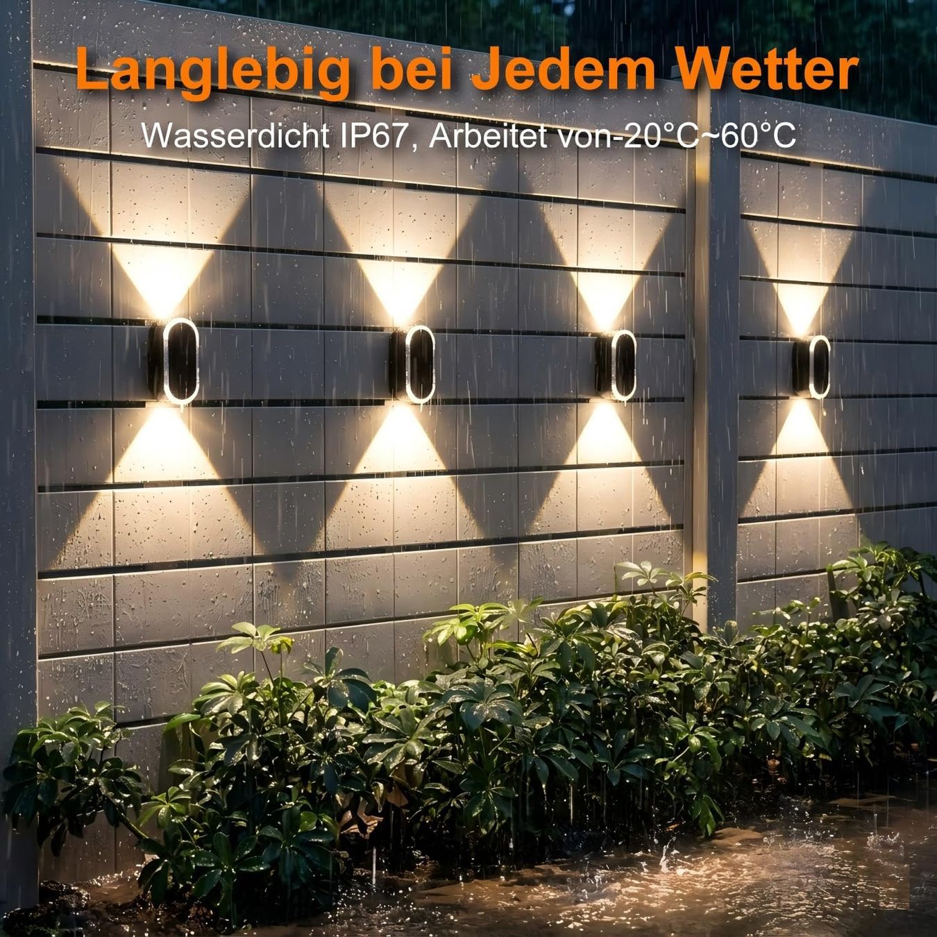 Lampade: Solar Wandleuchte Aussen Up Down Leuchte 6er Set – Nuovo e nell'imballaggio originale da Schaffhausen venduto da AllesMussRaus90 5