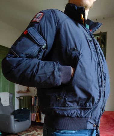 Parajumpers PJS Wes Bomber Masterpiece XL bleu marin hiver