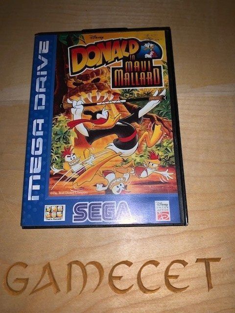 DONALD IN MAUI MALLARD SEGA MEGADRIVE  MD  PAL-EURO  COMPLETE Good Condition 4974365611927