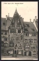 AK Stein a. Rhein, Bemalte Häuser, 1915
