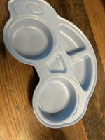 Baby Feeding Plate Blue Eco-friendly Dish for Toddlers 45 Ch