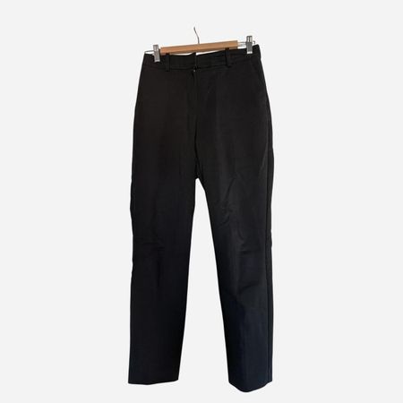 H&M Slacks Stoff Anzug Hose Schwarz Klassisch & Elegant