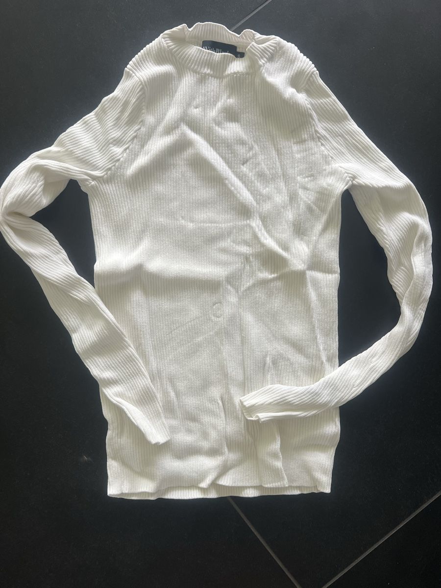 Pullover & Sweatshirts: With Black Rippstrick Pullover, Weiss, Gr. S – Neu (gemäss Beschreibung) aus Bilten von and_6hjn 1