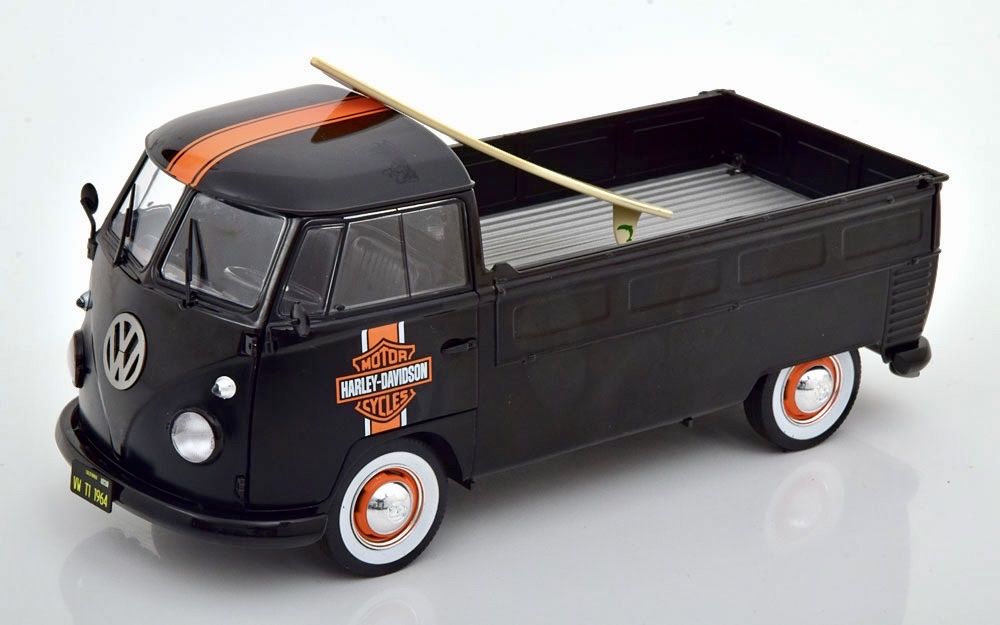 Volkswagen Modellini d'auto: VW BUS T1 PICK-UP 1:18 HARLEY-DAVIDSON – Nuovo e nell'imballaggio originale da Erlenbach i. S. venduto da MB-Next-Level 6