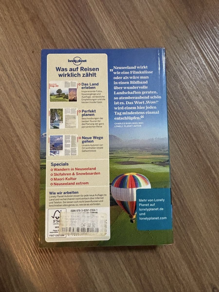 Libri: Lonely Planet Neuseeland Reiseführer  – Usato da Biel-Benken BL venduto da frauvomfluss 1