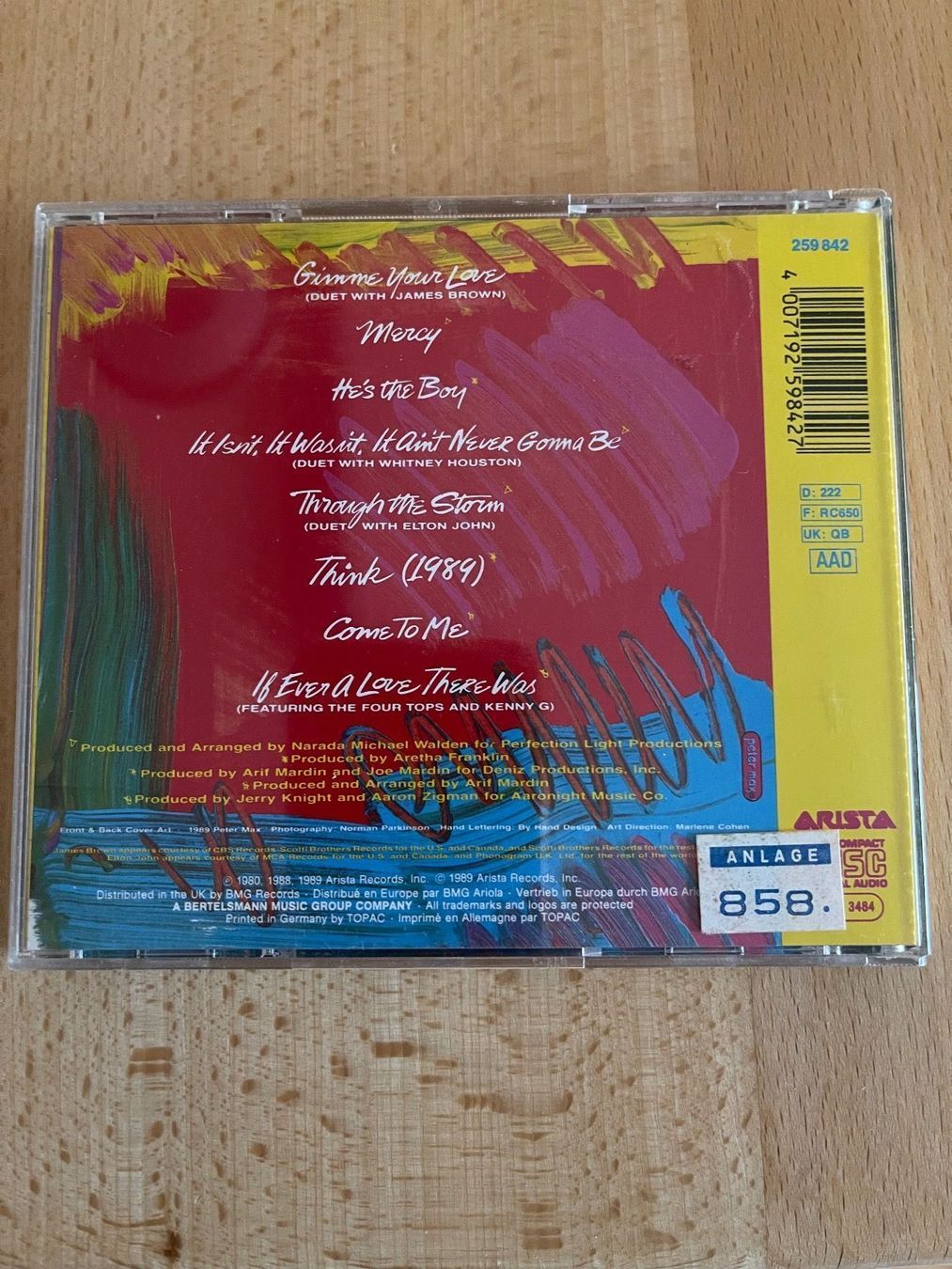 CD: Aretha Franklin - Through the Storm – Usato da Rüti ZH venduto da alumedien 1