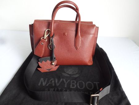 Original " NAVYB00T " Leder Hand/Umhängetasche