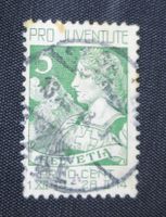 Pro Juventute Briefmarke, Helvetia, 5 Rp., 1928