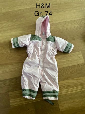 H&M Schneeanzug/Skianzug Rosa Gr. 74 Top Zustand Winter 50