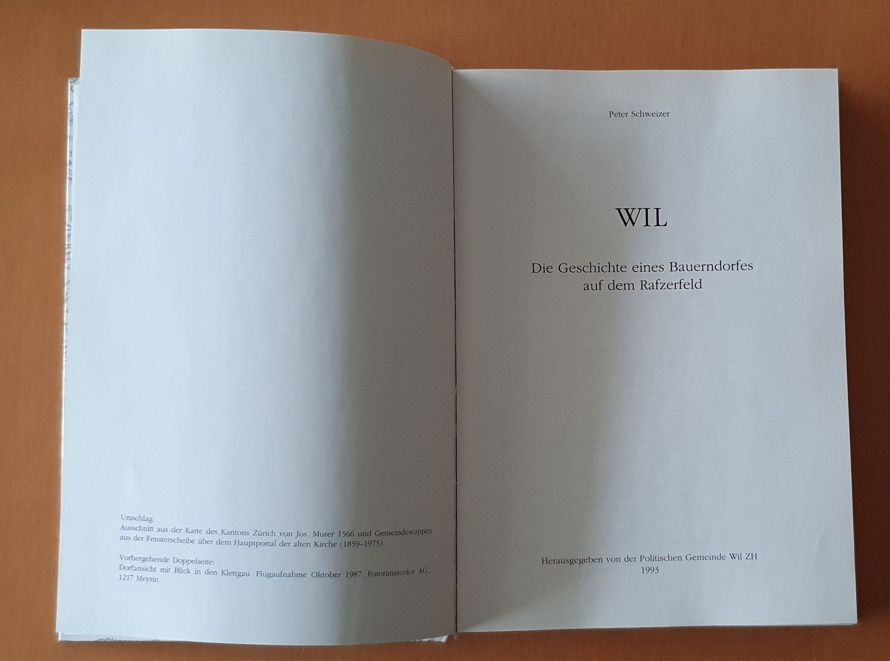 Bücher: Buch - Wil ZH , Die Geschichte eines Bauerndorfes – Gebraucht aus Kreuzlingen von Rschweiz1 1