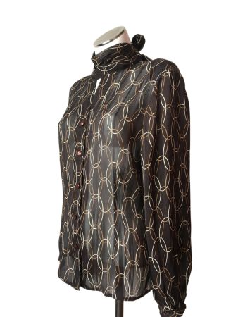 Chemisier vintage à motifs - M