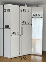 Schlafzimmer Komplettset - Schrank, Bett, Tisch, Kommode