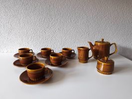 Mid Century Kaffeeservice Tee Set Kera Vitral Czechoslovakia