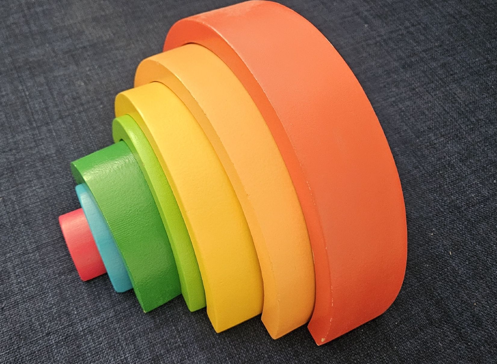 Giocattoli: Wooden Rainbow Stacker - Montessori  – Usato da Dübendorf venduto da Danas_Corner 2