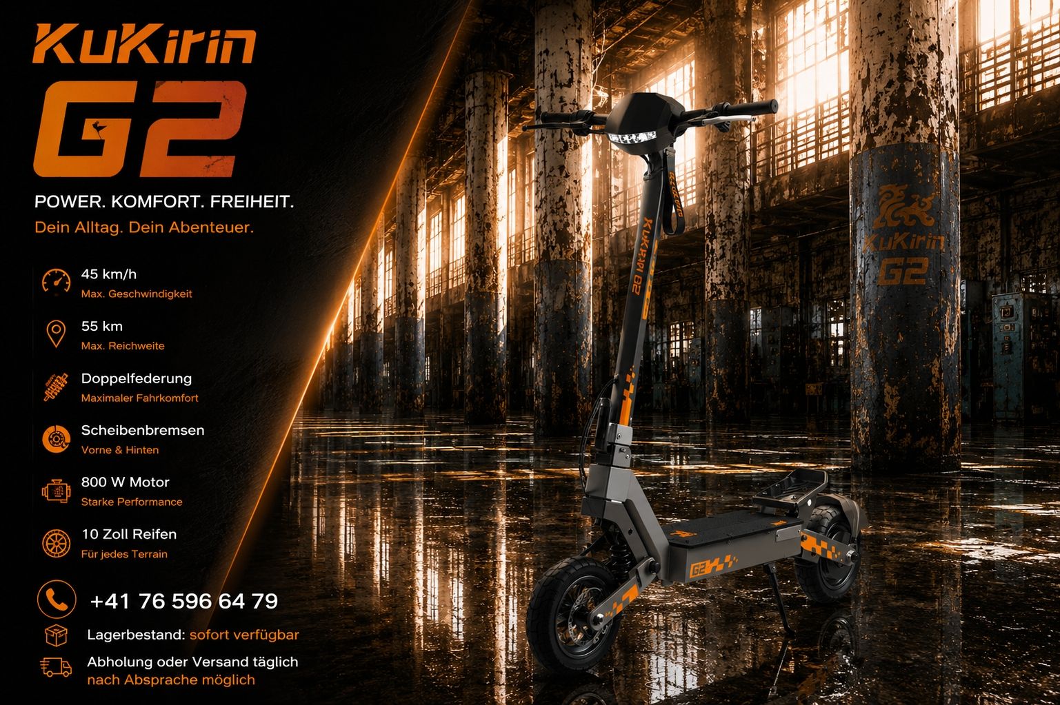 Kickboard: KuKirin G2 "NEU" – Nuovo e nell'imballaggio originale da Wettswil venduto da Imran0