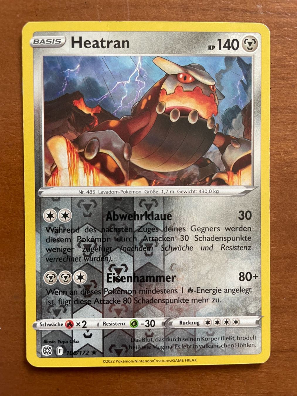 Pokémon Carte collezionabili: Pokemon Heatran Reverse (Versand gratis) – Nuovo (secondo la descrizione) da Chur venduto da Angerson