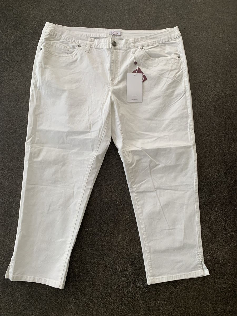 Hosen: Hose weiss von Sheego Gr. 48 NRU – Neu (gemäss Beschreibung) aus Thun von Chrabu