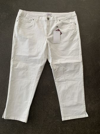 Hose weiss von Sheego Gr. 48 NRU