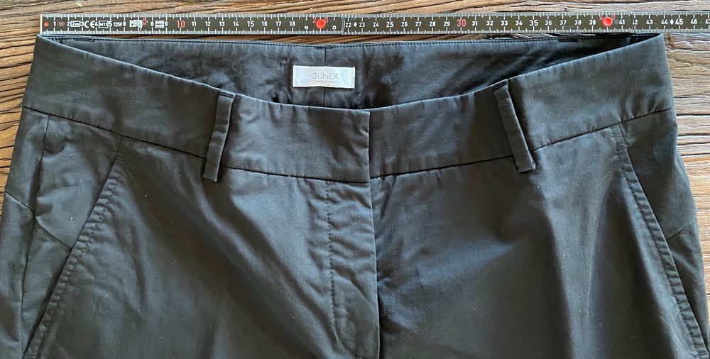 KWON Baumwollhose 12 Oz Schwarz - Cargo-Hose Mit Hohem Bund