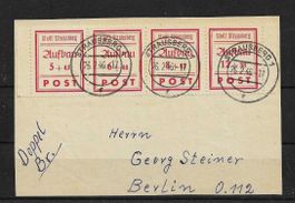 DEUTSCHLAND STADT STRAUSBERG BERLIN SATZ 1946