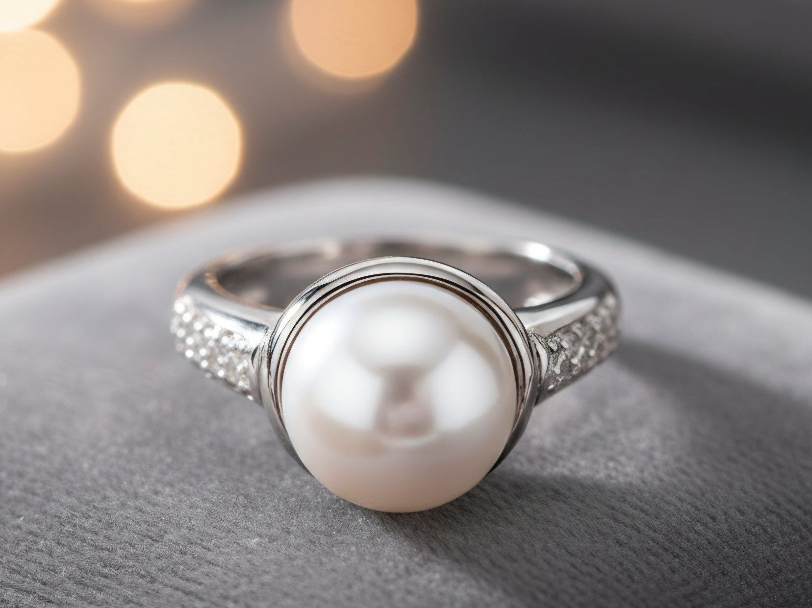 Anelli: Silberring 925  mit Echt Perlen, elegant & beruhigend - Neu – Nuovo e nell'imballaggio originale da Uetikon am See venduto da Coralreef 1