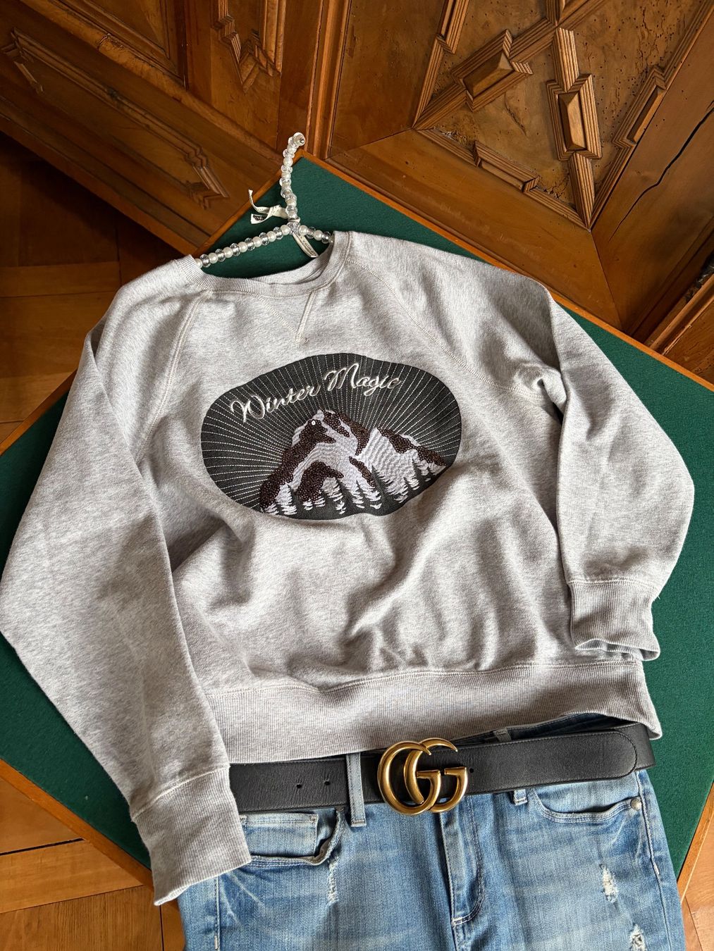 Maglioni & Felpe: RETRO SWEATSHIRT WINTER MAGIC Größe M 100 % Baumwolle – Usato da Interlaken venduto da Bona55 9