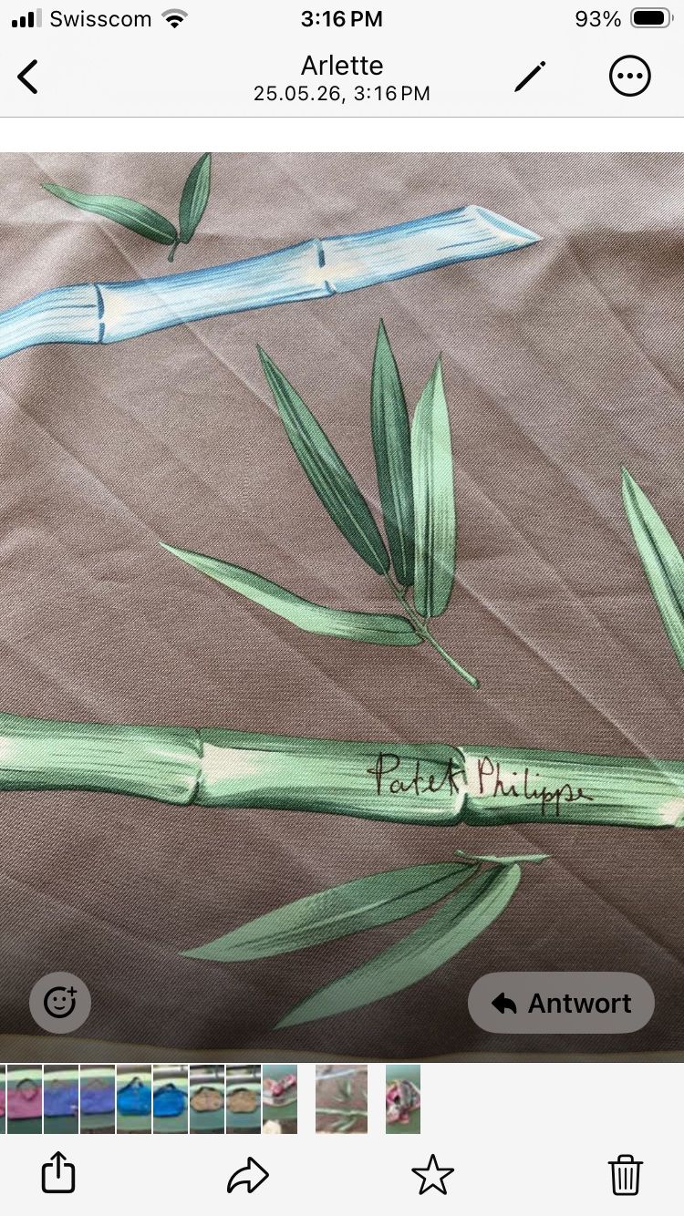 Patek Philippe Foulard & Sciarpe: Patek Philippe Foulard Seide – Usato da Bern venduto da tar_hm7j 1