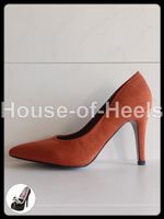 Escarpins Only Pink 37 talon 10cm velours brique