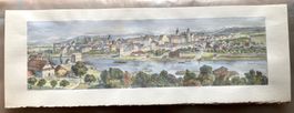 🌟Vintage handkolorierter Druck von Aarau Altstadt 🌟