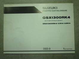 Ersatzteil -Katalog Suzuki GSX 1300 RK K4  Jg.2003-9