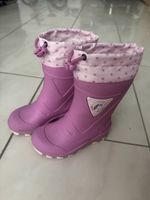 Kinder Gummistiefel lila/rosa mit Sternenmuster/Einhornmotiv
