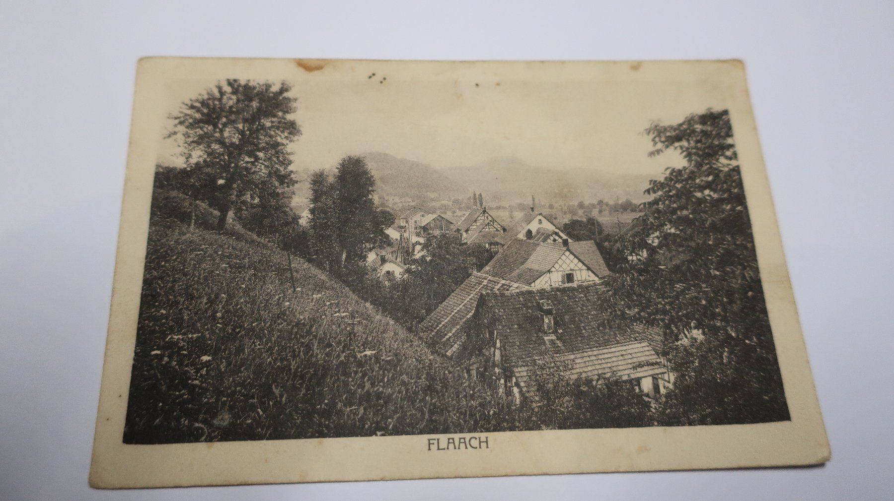 Cartes postales: Flaach  1927 – Défectueux à Cormoret par Pascalll2001 2