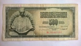 Billet banque Ex-Yougoslavie 500 Dinars 4/11/1981 BE