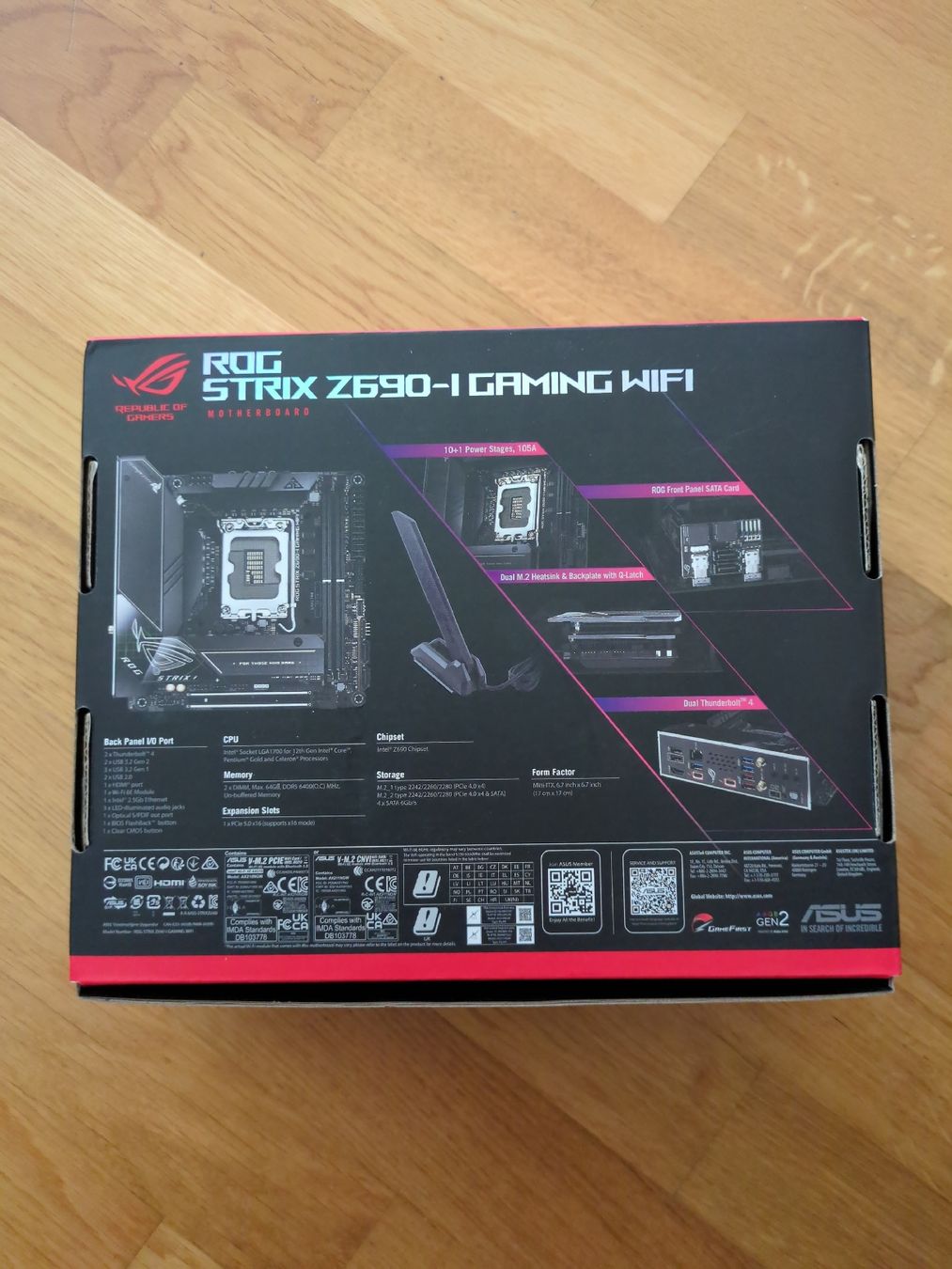 Schede madri: Motherboard ROG StrixZ690-1 – Nuovo (secondo la descrizione) da Burgdorf venduto da schalke03 1