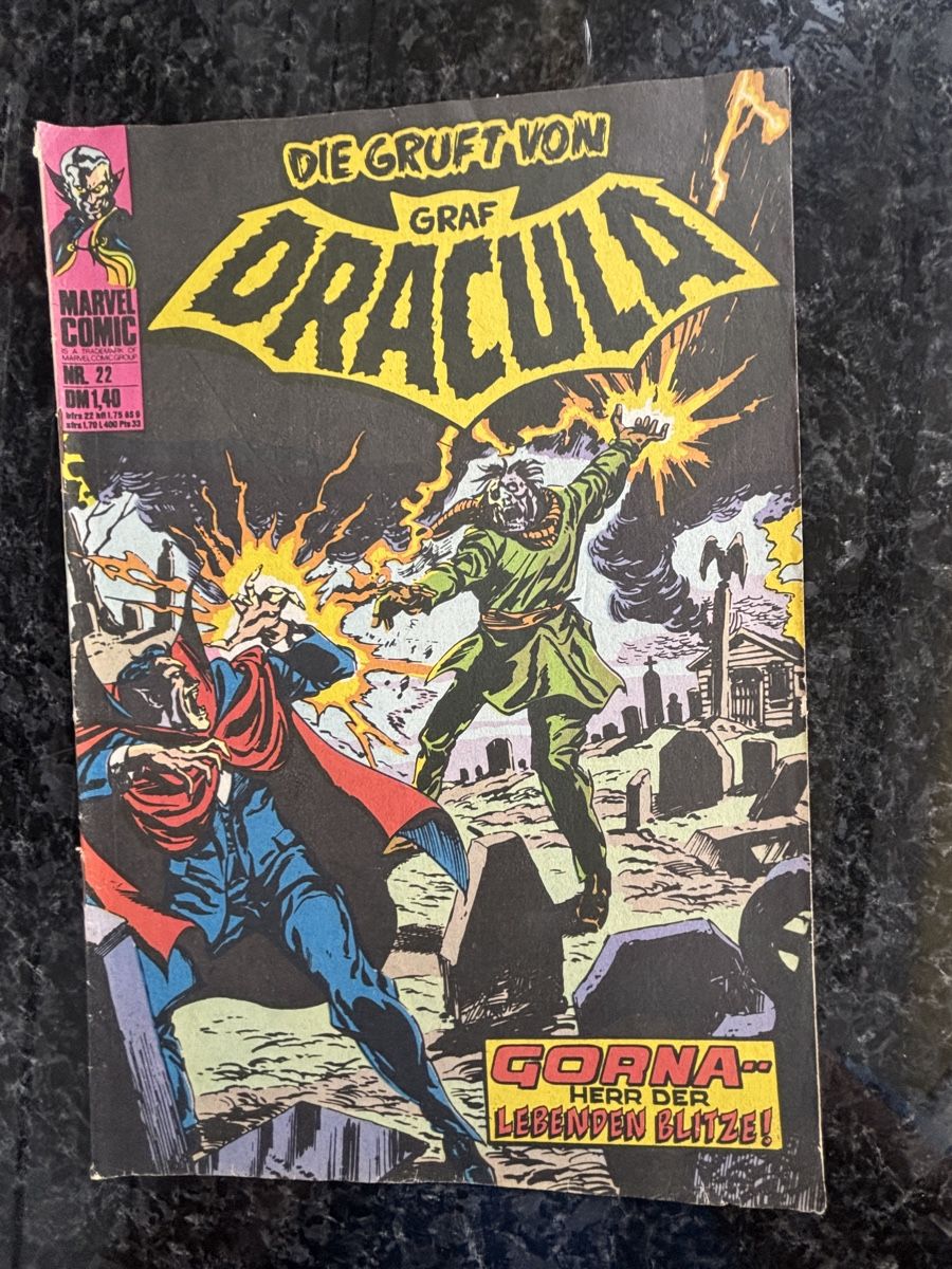 Comics: Die Gruft von Graf Dracula Marvel Comic Heft 22 – Gebraucht aus Kehrsatz von Raboy
