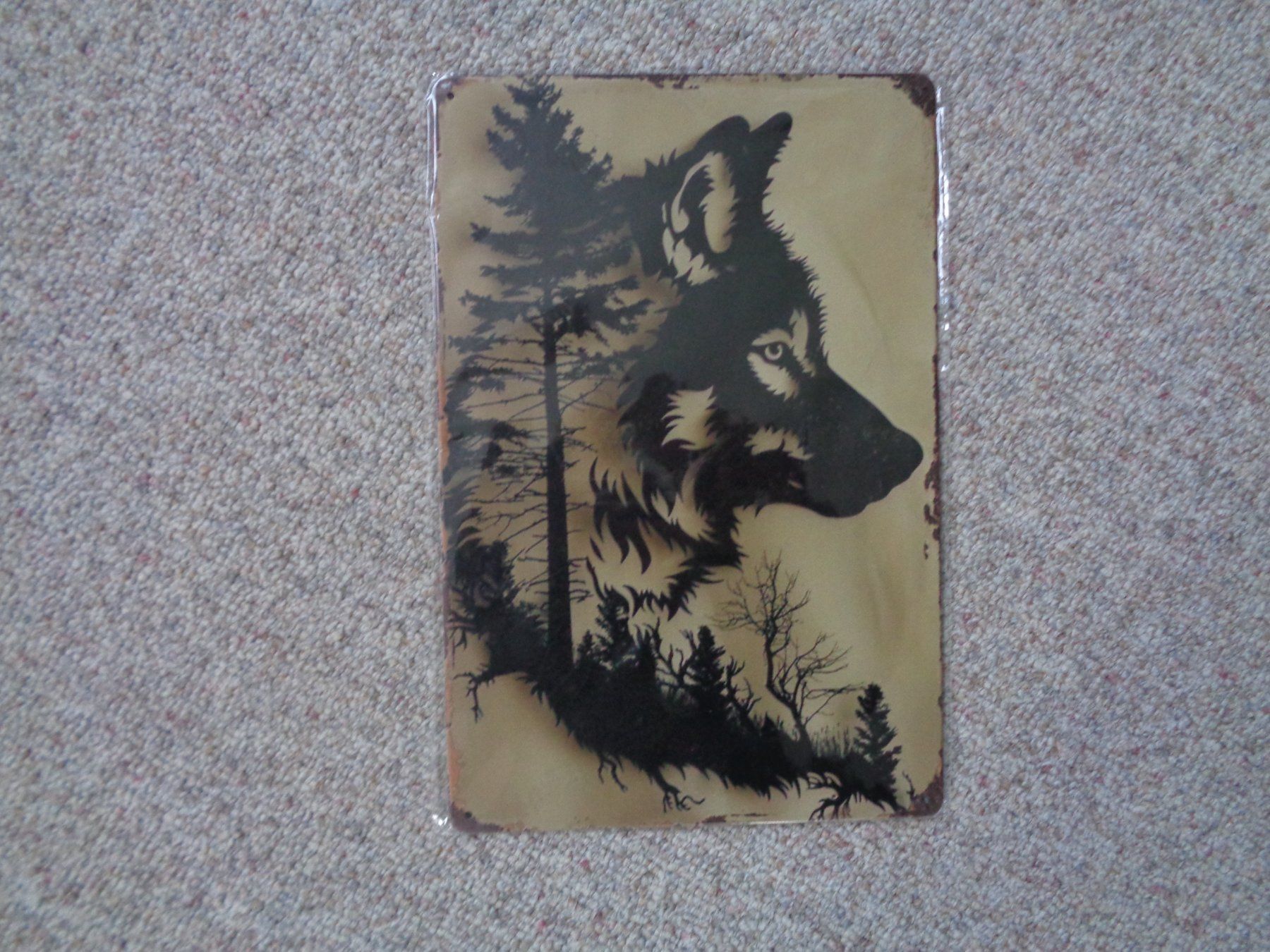 Insegne: Aluschild mit Wolf (20x30 cm) – Nuovo e nell'imballaggio originale da Langenbruck venduto da Gumsi 3