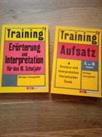 2 Übungsbücher Deutsch 9+10 Klasse, Aufsatz/Erörterung usw.