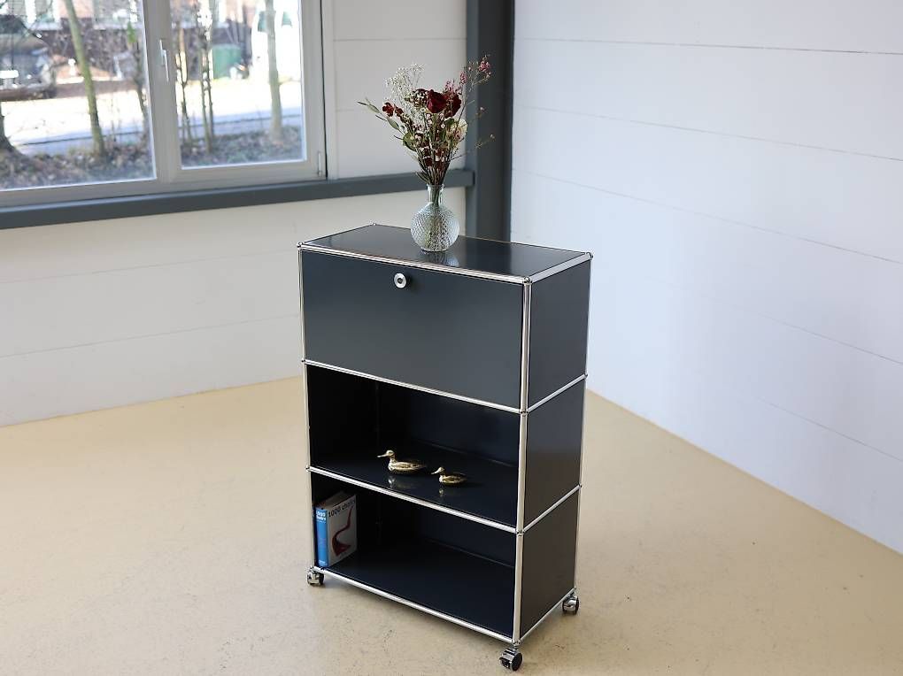 USM Scaffali: USM Haller Highboard in Anthrazitgrau 1x3 – Usato da Meinisberg venduto da atelier_TILIJA 3