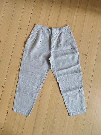 Beige Leinenhose Grösse 38/40