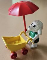 Lego Fabuland 3602 - Bianca Lamm mit Kinderwagen (1980)