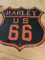 Harley-Davidson US Route 66 Schild, Metall, Top 40 x 41cm !
