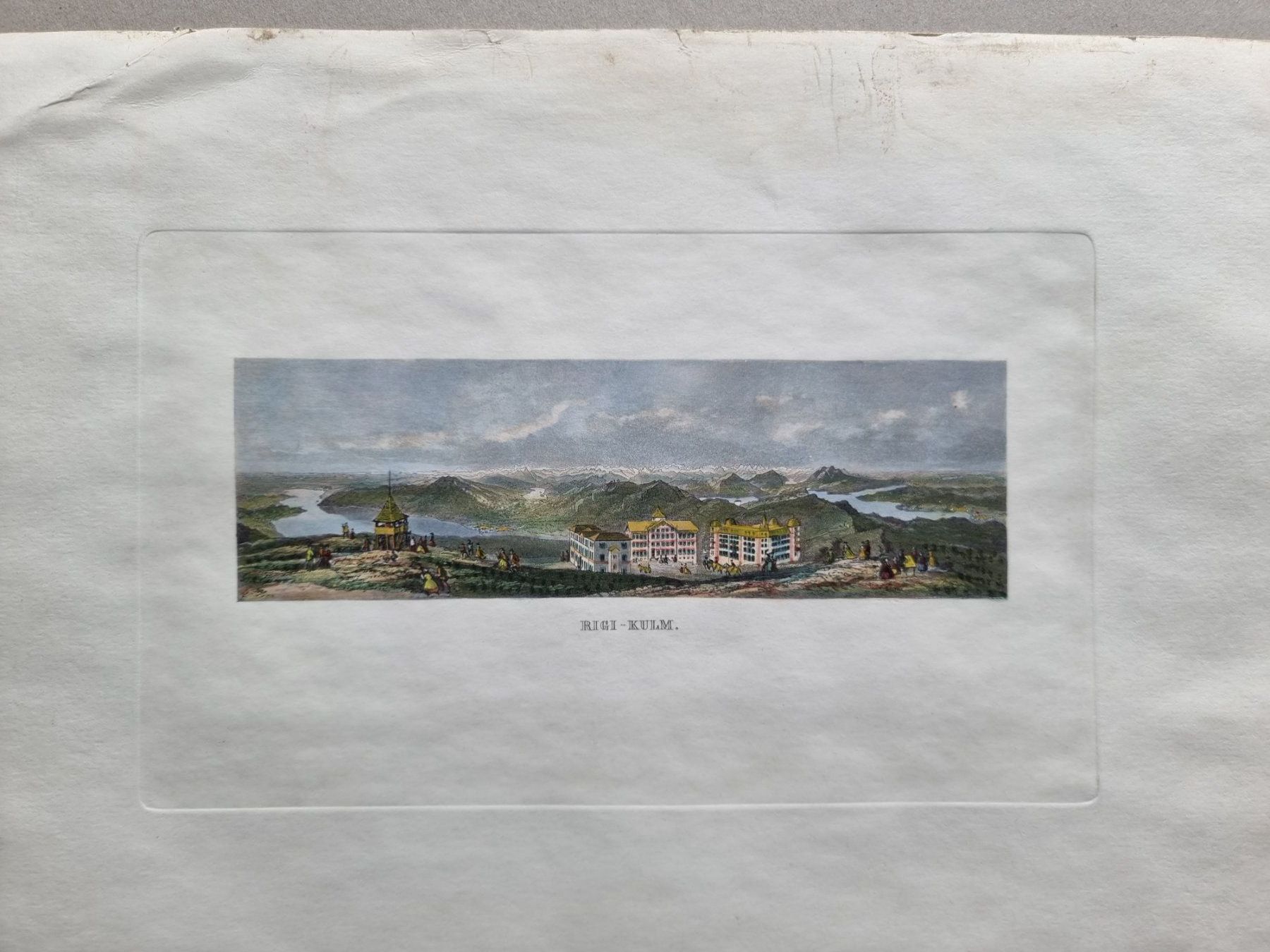 Incisioni: RIGI AQUATINTA BLATTGRÖSSE CA.34X25CM – Usato da Gersau venduto da grafik-kunst 1