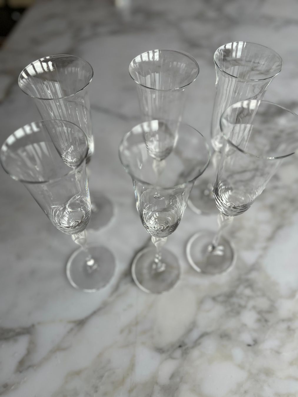 Bicchieri: Champagner/Sektkelche, Stiel in Tulpenform "frosted" – Usato da Bern venduto da cubus01 6