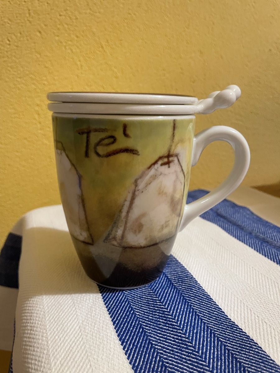 Tazze: Teetasse mit Sieb und Deckel – Nuovo (secondo la descrizione) da Siebnen venduto da Starlauf 4
