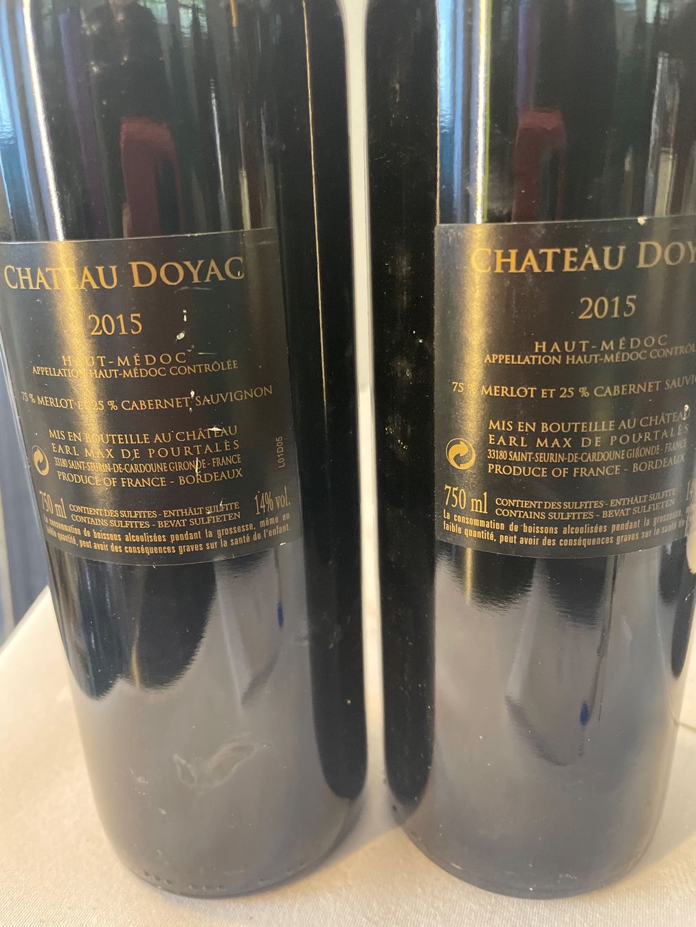Wein: 2 Flaschen Chateau Doyac 2015 – Gebraucht aus Hölstein von kolumbus1964 1