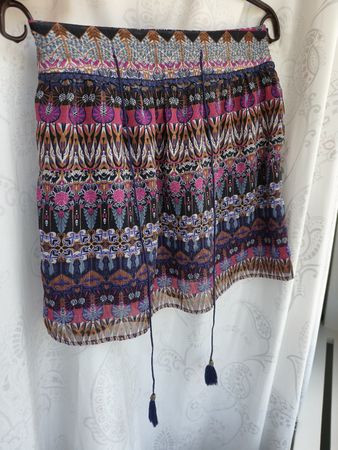 Morgan multicoloured skirt with invisible zipper