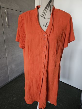 Sommer-Bluse, Orange Wille. XL