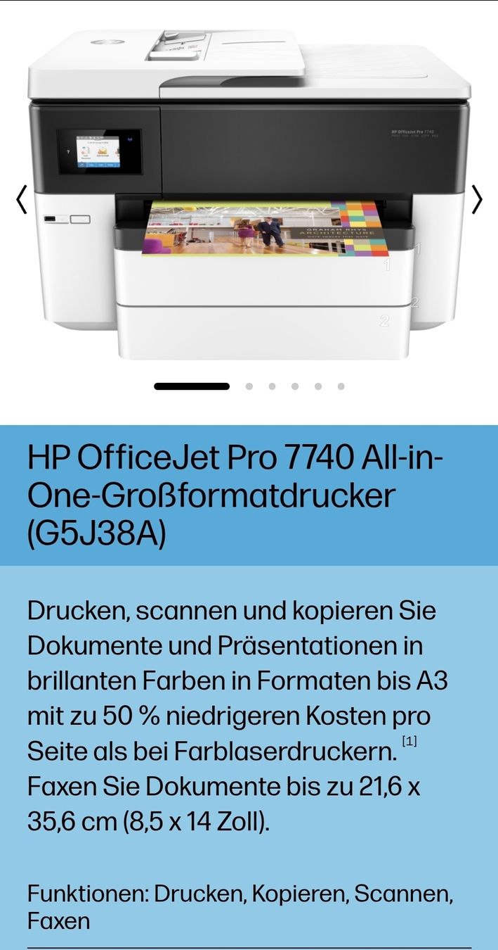 Drucker: HP OfficeJet Pro 7740 Drucker – Gebraucht aus Fankhaus (Trub) von MarioRoesch1989 3