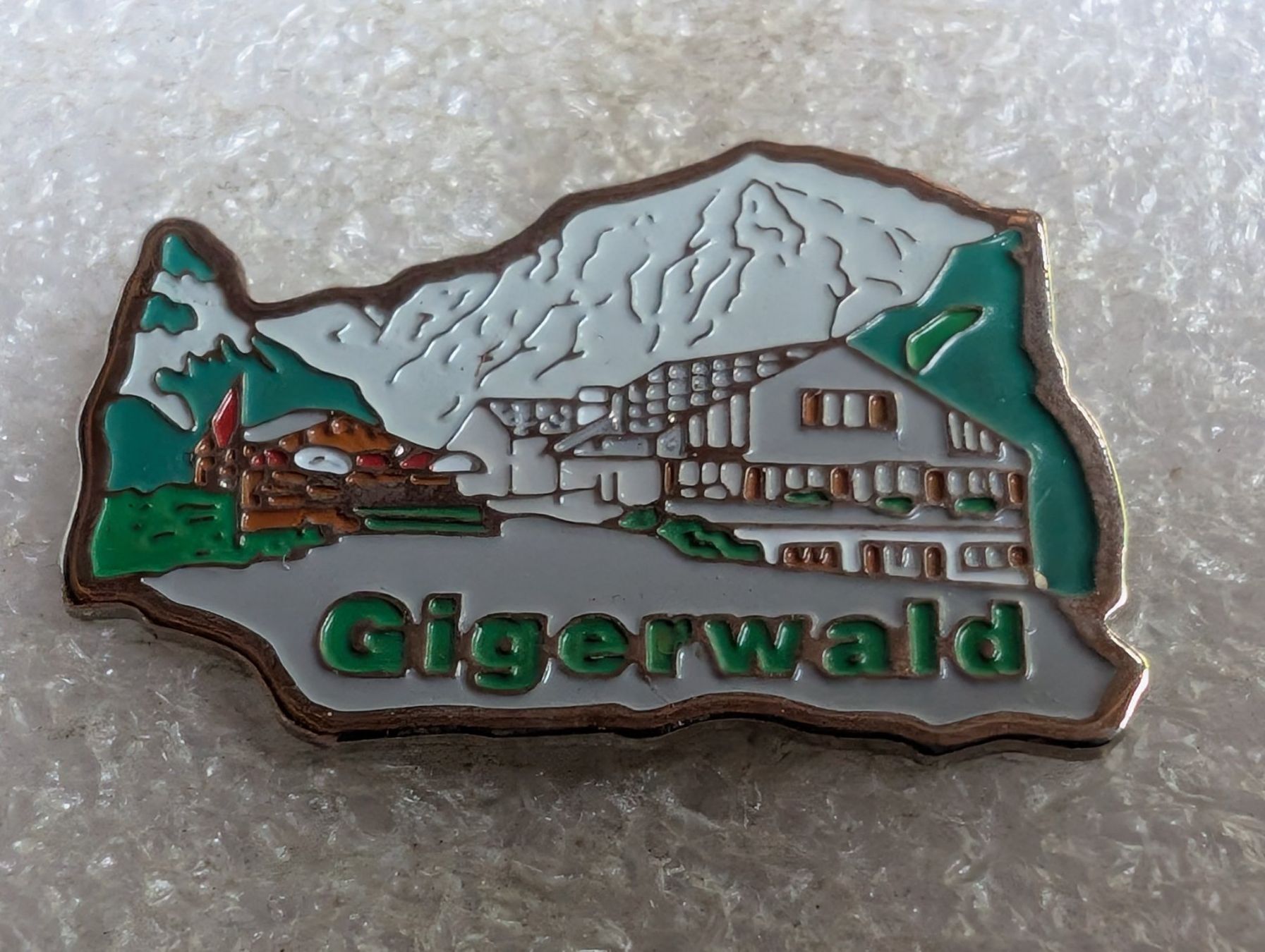 Plaketten & Abzeichen: Ansteckpin 176: Gigerwald – Gebraucht aus Oppligen von Pin-Fall-Shop