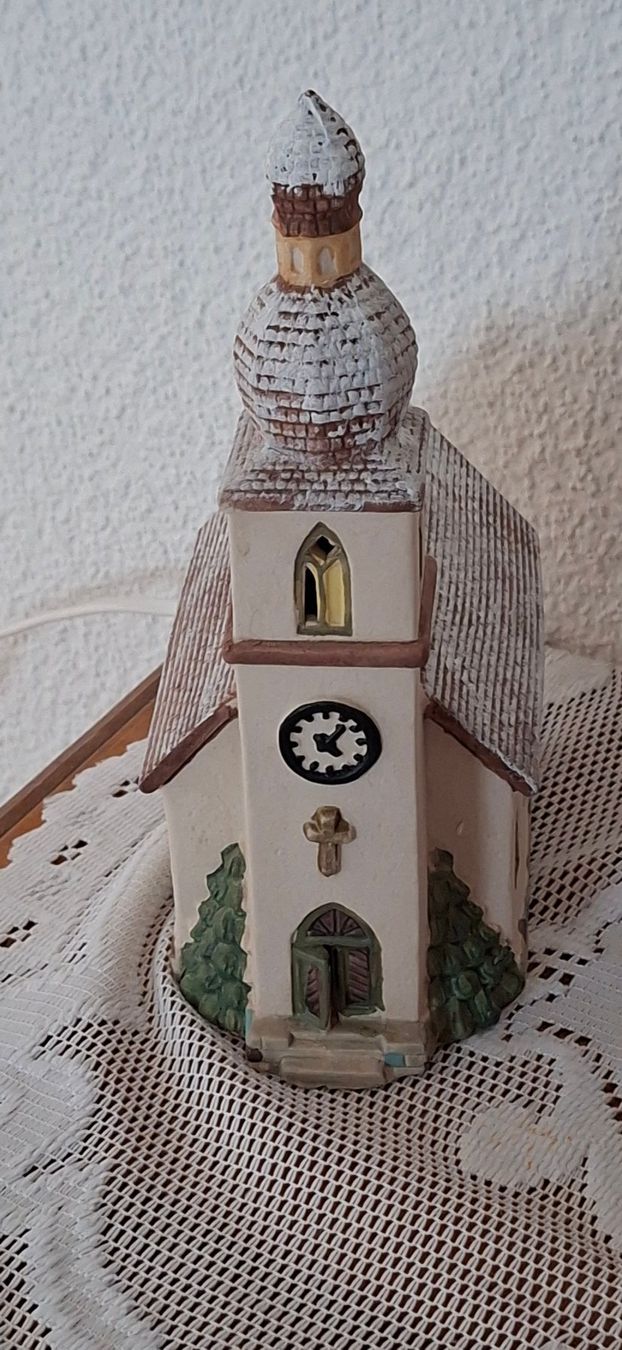 Tutte le decorazioni: Wunderschöne Kirche mit elektrischer Beleuchtung TOP – Nuovo (secondo la descrizione) da Eiken venduto da waylady03 1